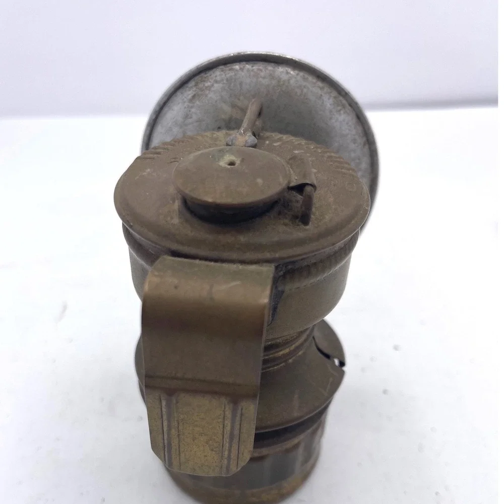 Vintage Brass Miner Lamp Carbide Lantern Industrial Decor FOR‎ PARTS